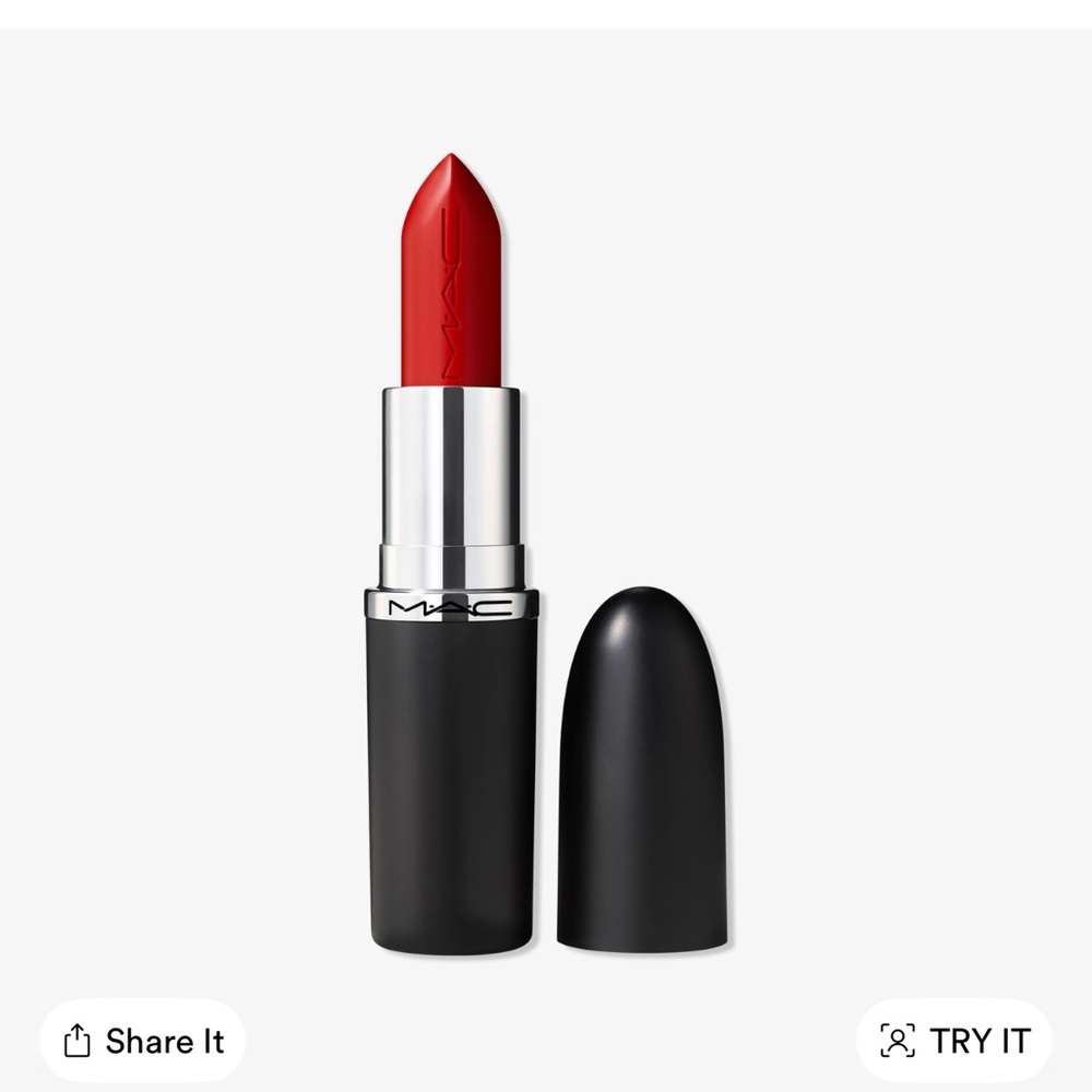 MAC Rival Lipstick Left on Red